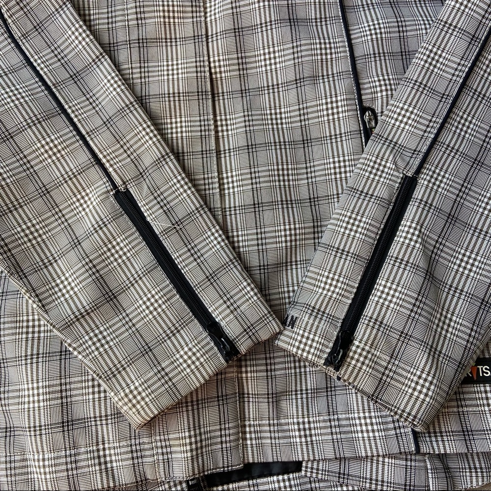 Kerrits Rain Shelter Barn Jacket Medium Tan Plaid - Picture 6 of 16